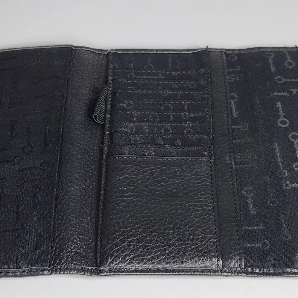 Fossil Long Live Vintage Black Leather Wallet